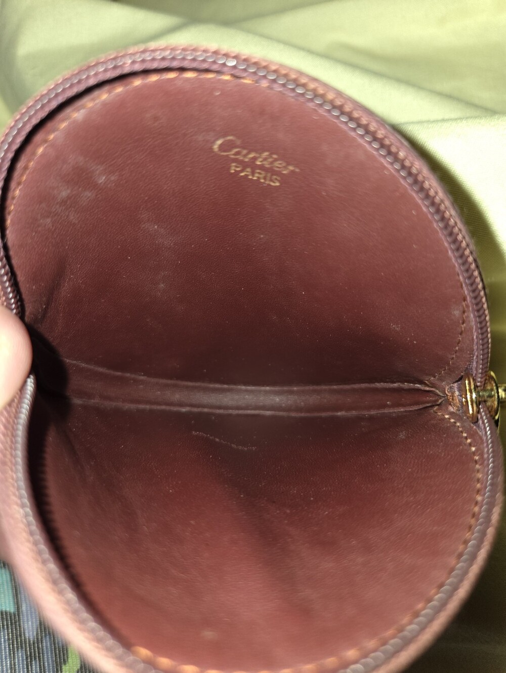 Must De Cartier Coin Purse Burgundy - Picture 3 of 5